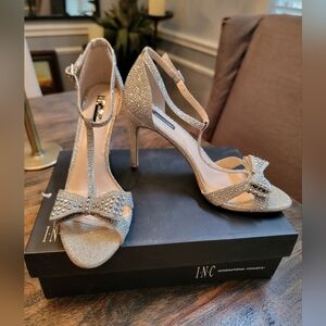 INC International Concepts Womens Reesie2Gld Open Toe Bridal, Gold.